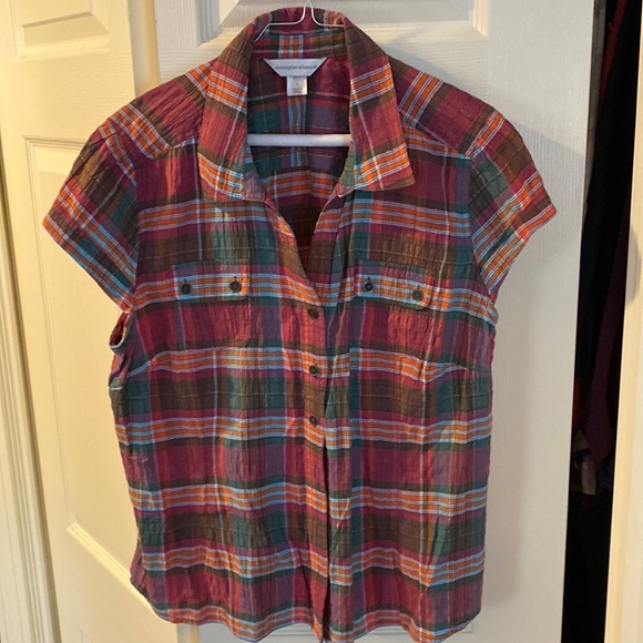 Christopher & Banks Tops - Christopher & Banks cap sleeve size large blouse